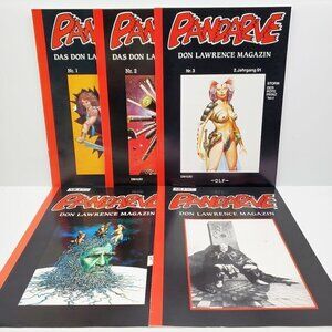 Pandarve Don Lawrence Magazin (Magazine) German Lot of 5 Comic Books Vintage 90s